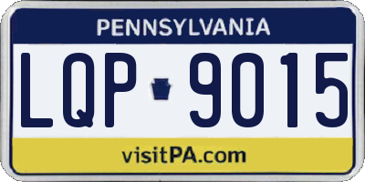 PA license plate LQP9015