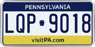 PA license plate LQP9018
