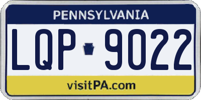 PA license plate LQP9022