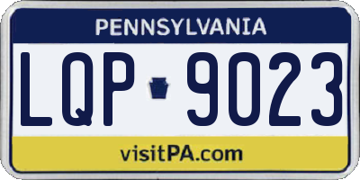 PA license plate LQP9023
