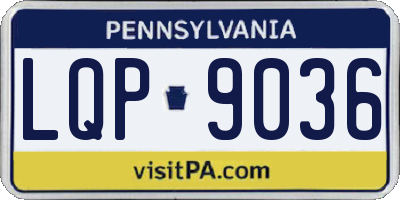 PA license plate LQP9036