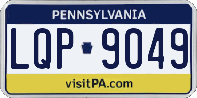 PA license plate LQP9049