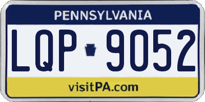 PA license plate LQP9052