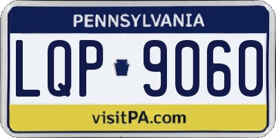 PA license plate LQP9060