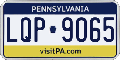 PA license plate LQP9065
