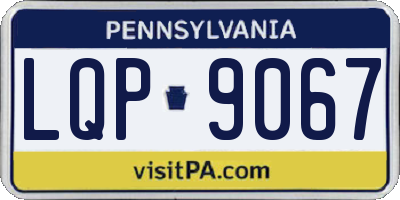 PA license plate LQP9067
