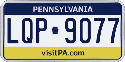 PA license plate LQP9077