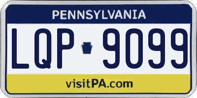PA license plate LQP9099