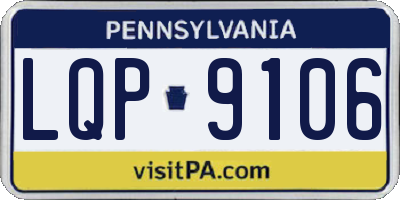 PA license plate LQP9106