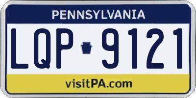 PA license plate LQP9121