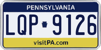PA license plate LQP9126