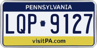 PA license plate LQP9127