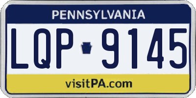 PA license plate LQP9145