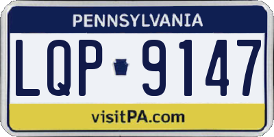 PA license plate LQP9147