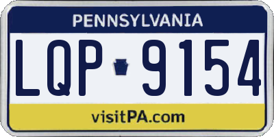 PA license plate LQP9154