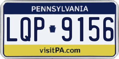 PA license plate LQP9156