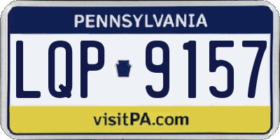 PA license plate LQP9157