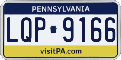 PA license plate LQP9166