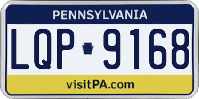 PA license plate LQP9168