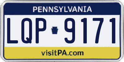 PA license plate LQP9171