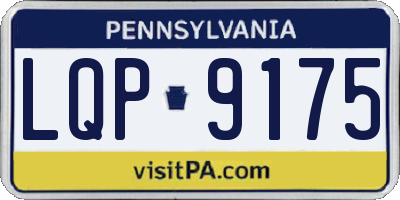 PA license plate LQP9175