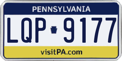 PA license plate LQP9177