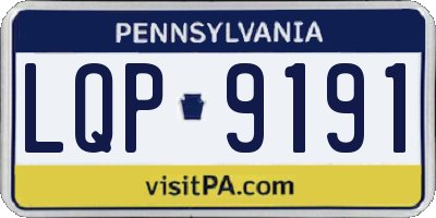 PA license plate LQP9191