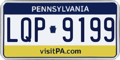 PA license plate LQP9199