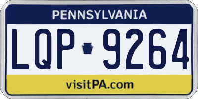 PA license plate LQP9264
