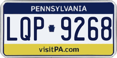 PA license plate LQP9268