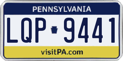 PA license plate LQP9441
