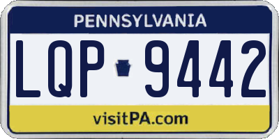 PA license plate LQP9442