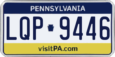 PA license plate LQP9446