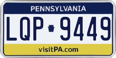 PA license plate LQP9449