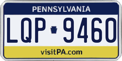 PA license plate LQP9460