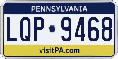 PA license plate LQP9468