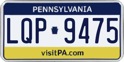PA license plate LQP9475