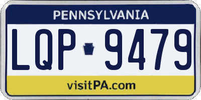 PA license plate LQP9479