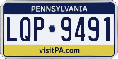 PA license plate LQP9491