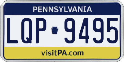 PA license plate LQP9495