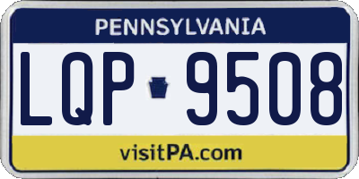 PA license plate LQP9508