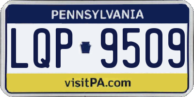 PA license plate LQP9509