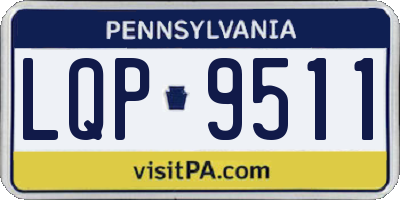 PA license plate LQP9511