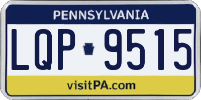 PA license plate LQP9515