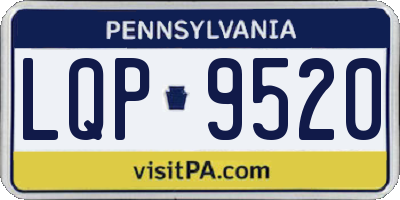 PA license plate LQP9520