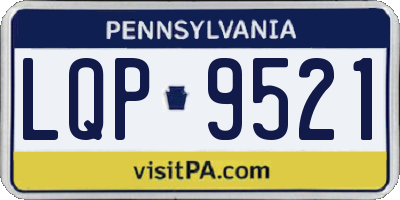 PA license plate LQP9521