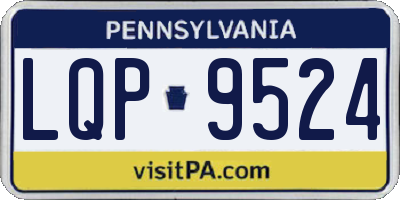 PA license plate LQP9524