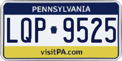 PA license plate LQP9525