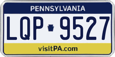 PA license plate LQP9527