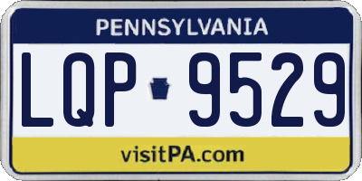 PA license plate LQP9529